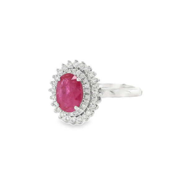 Classic Ruby and Diamond Ring