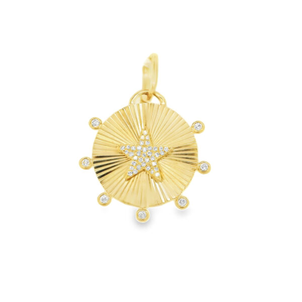 Diamond Gold Star Pendant