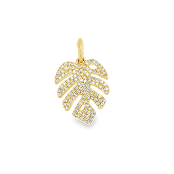 Diamond Leaf Pendant