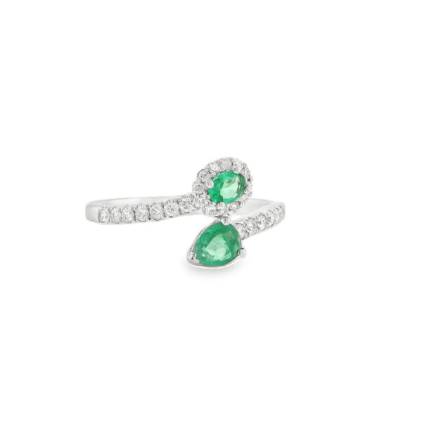 Double Ended Emerald and Diamond Ring