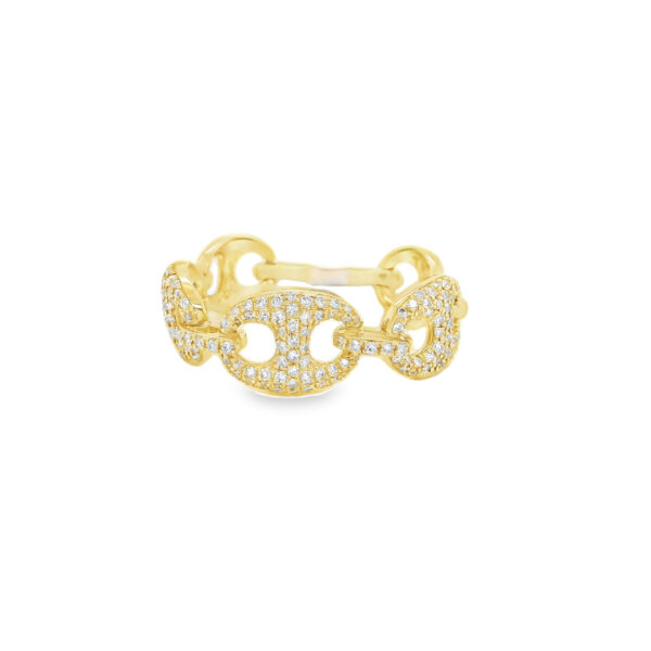 Elegant Diamond Yellow Gold Ring