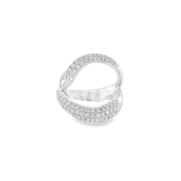 Snaked Shaped Diamond Ring