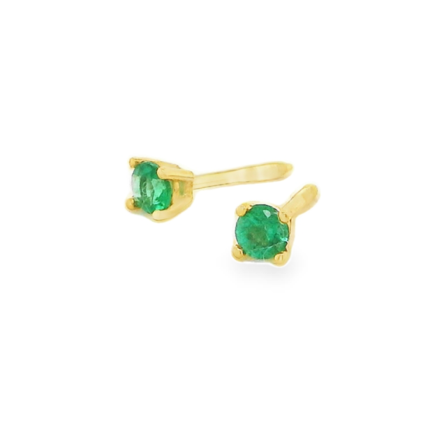 Baby Emerald Stud Earrings