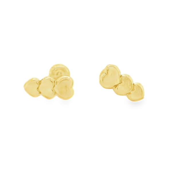 Baby Gold Heart Stud Earrings