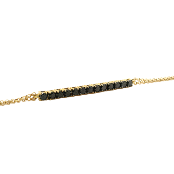 Black Diamond Half Tennis Bracelet