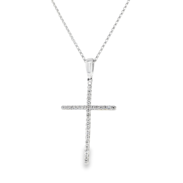 Diamond Cross Pendant Necklace