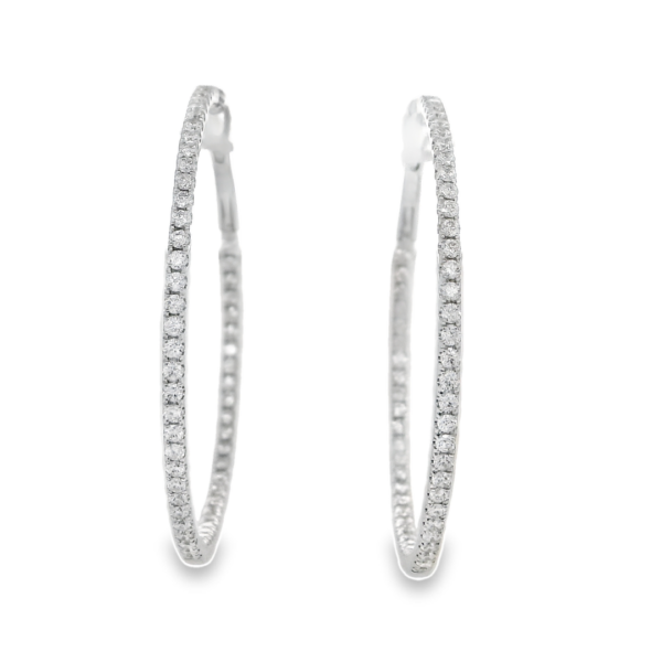 Diamond Hoop Earrings