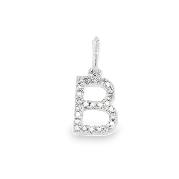 Diamond Letter B Pendant