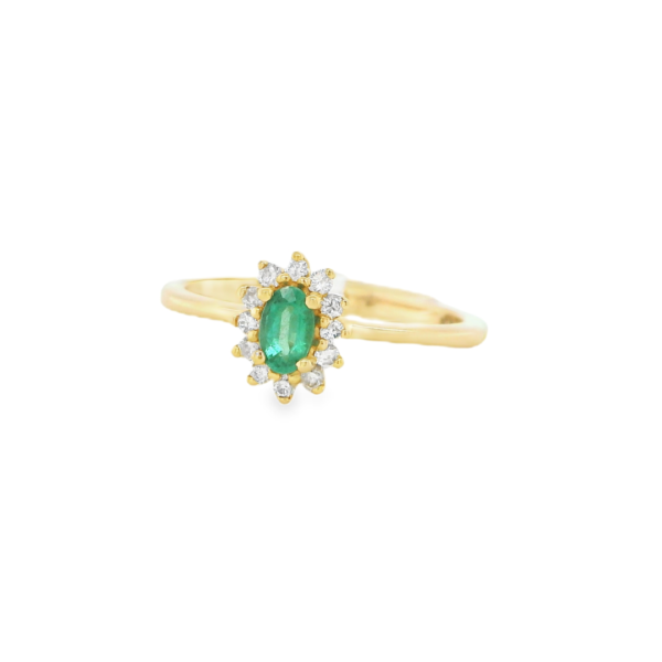 Diamond and Emerald Ring