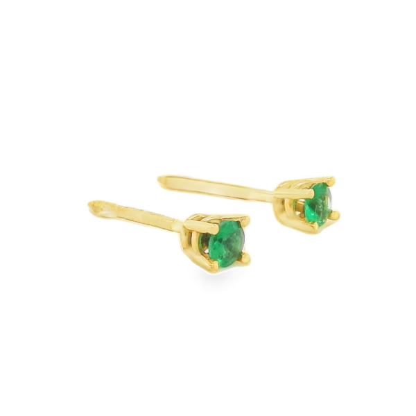 Emerald Stud Earrings