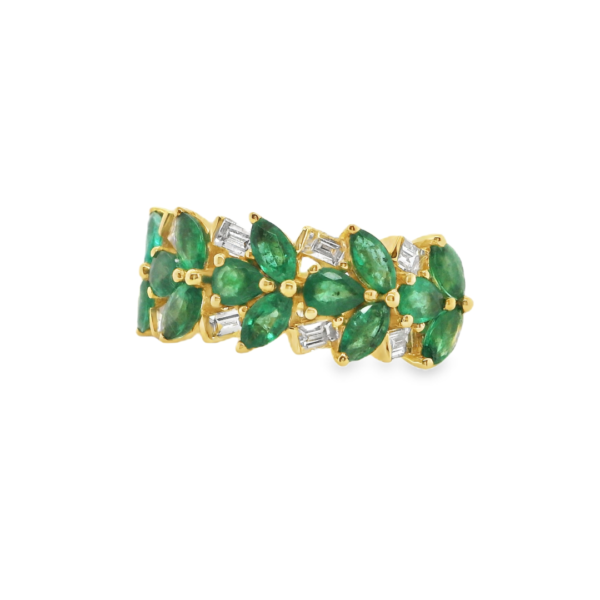 Emerald and Diamond Ring