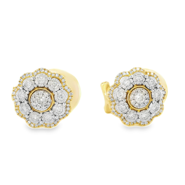 Floral Diamond Earrings