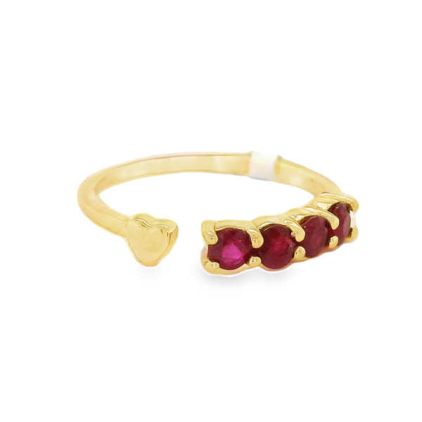 Gold Ring with Rubies