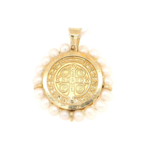 Gold and Pearl Pendant