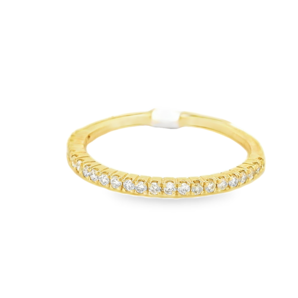 Half Eternity Yellow Gold Diamond Ring