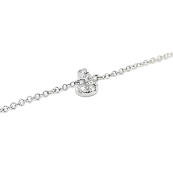 Letter J Diamond Bracelet