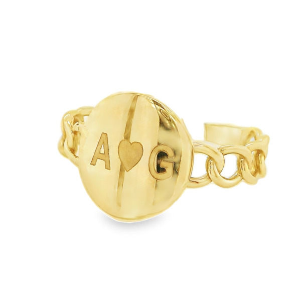 Personalized Gold Ring