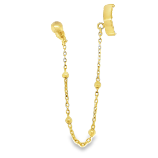 Single Chain Gold Earring