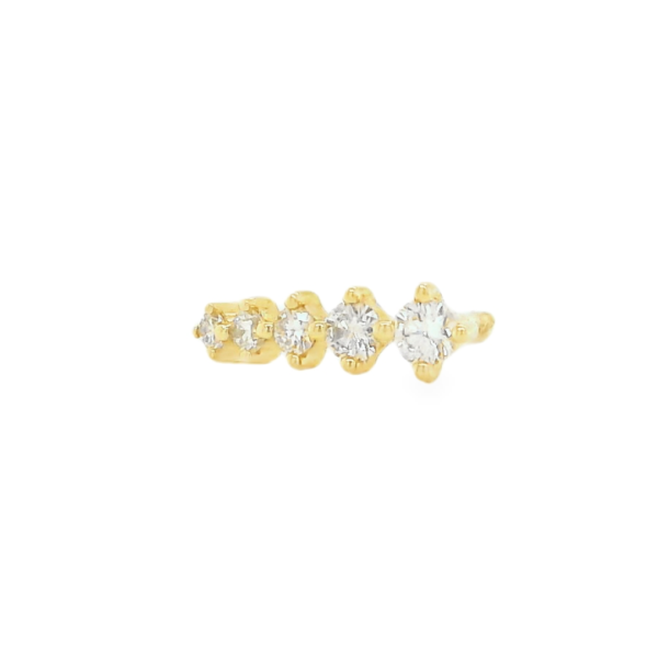 Single Diamond Gold Diamond Ring