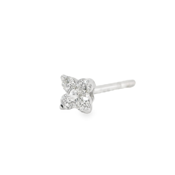 Single Floral Stud Earring