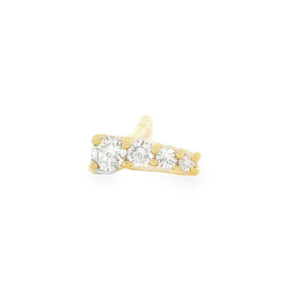 Single Four Diamond Earring