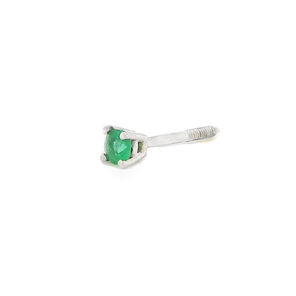 Single Green Gemstone Earring