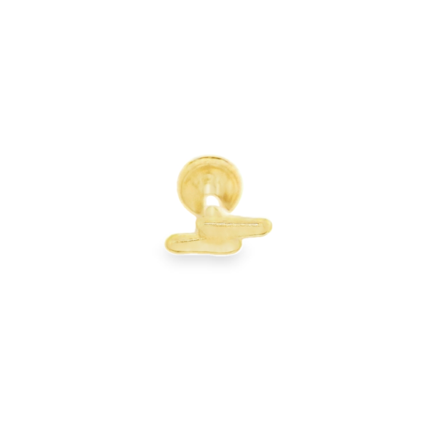 Single Lighting Gold Earring Stud