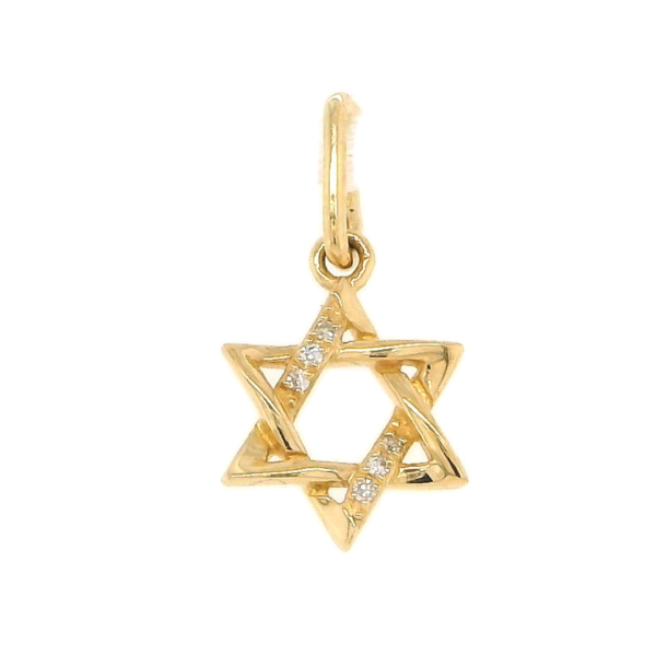 Star of David Diamond Pendant