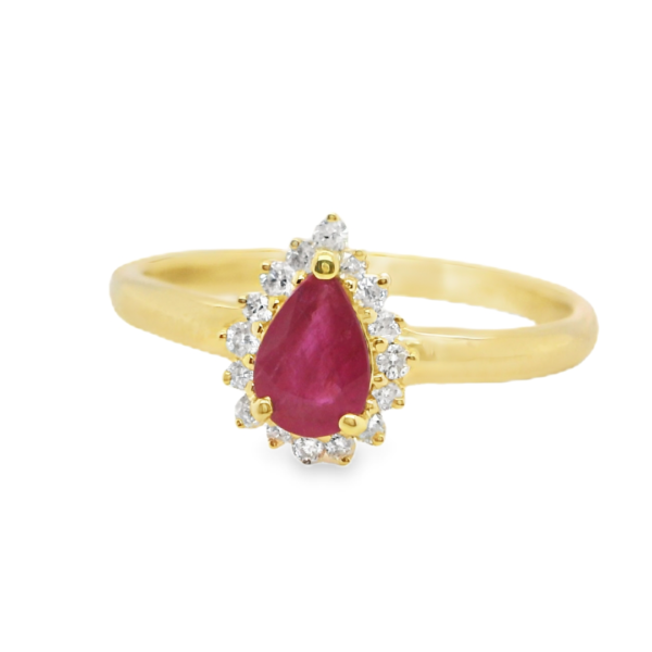 Classic Ruby and Diamond Ring