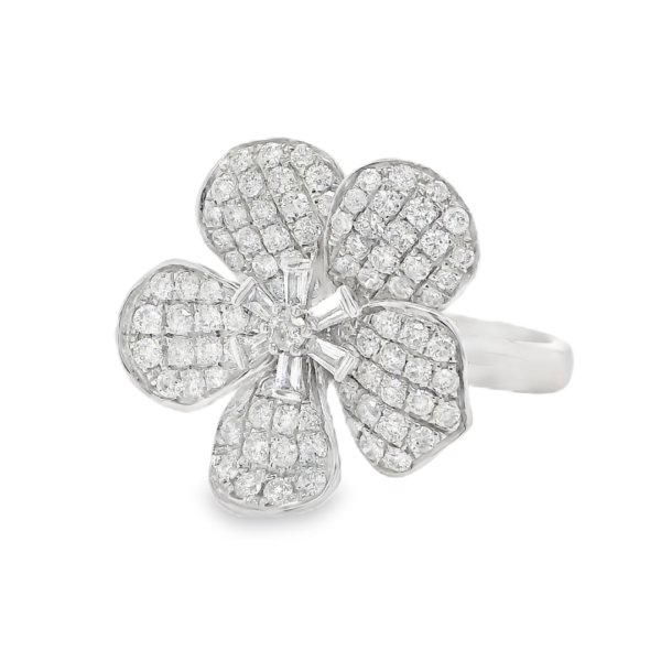 Diamond Flower Ring