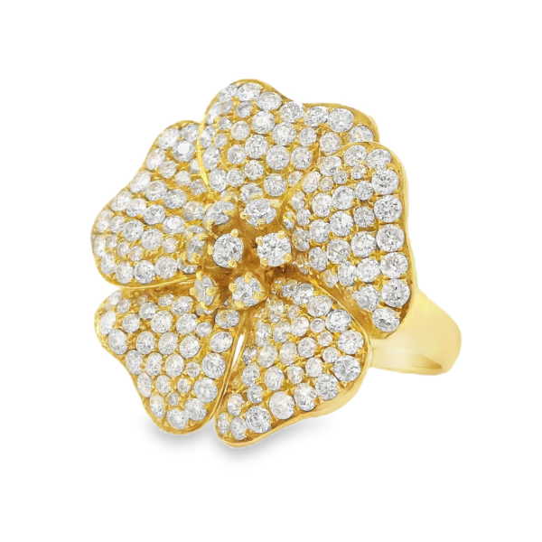 Diamond Flower Ring