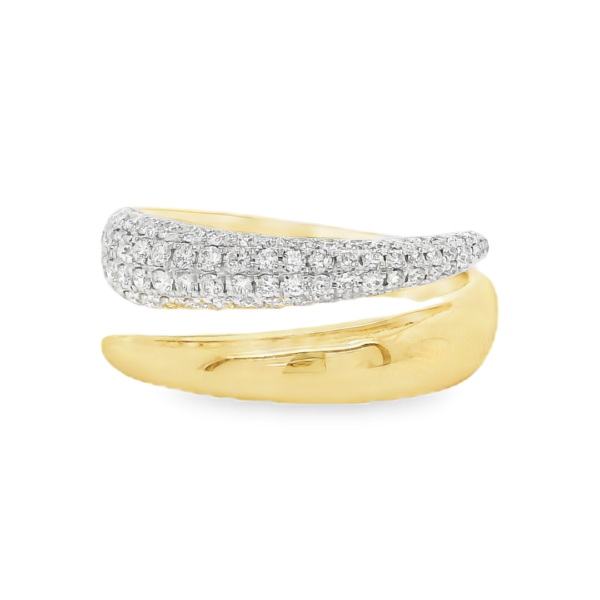 Diamond N Yellow Gold Ring