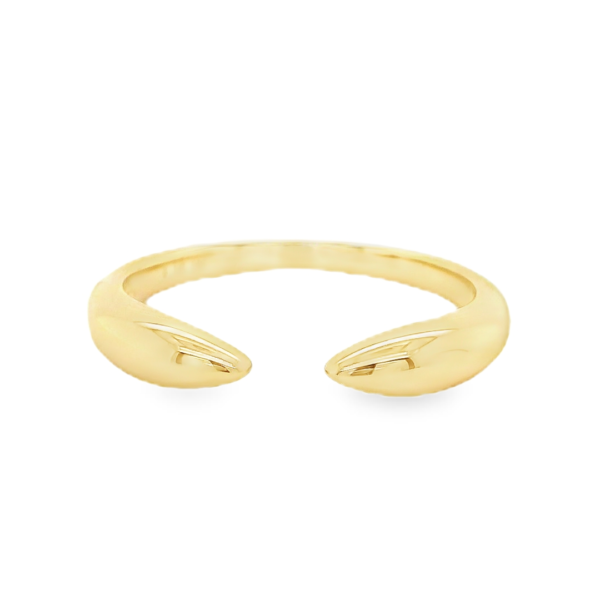 Semi Opened Yellow Gold Ring